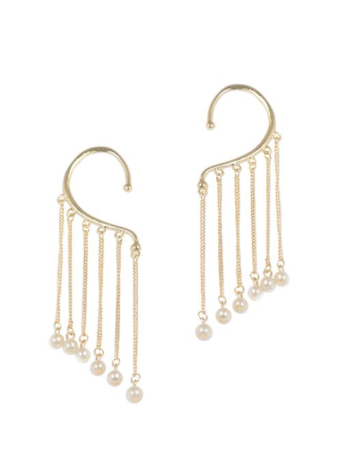 Pearl Drop ear Cuff Pair - 1000340 - Very Small Image - 1