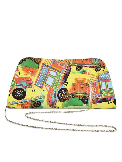 multi colored polyester clutch - 10005439 - Very Small Image - 1