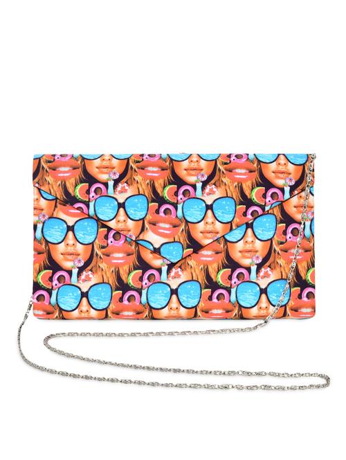 multi colored polyester clutch - 10005442 - Very Small Image - 1