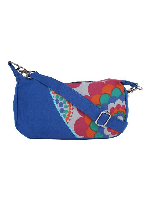 multi color printed canvas sling bag - 10008114 - Very Small Image - 1