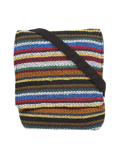 multi coloured canvas sling bag - 10008225 - Very Small Image - 1