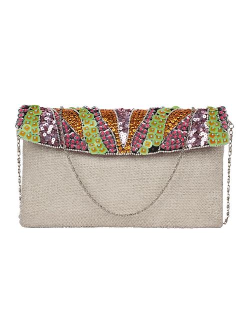 pink cotton ethnic clutch - 10008231 - Very Small Image - 1