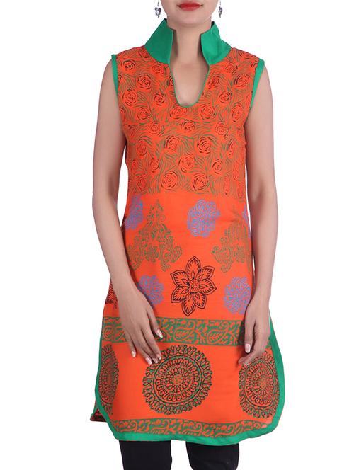 cotton regular kurta - 10010350 - Very Small Image - 1