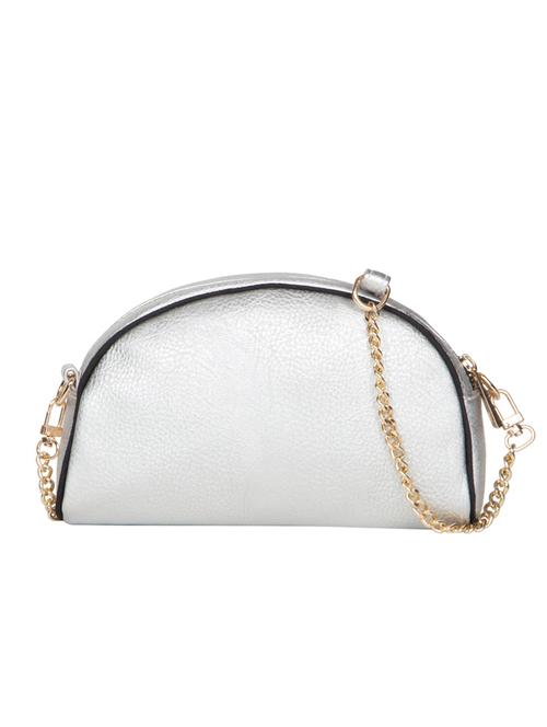 silver leatherette (pu) clutch - 10016848 - Very Small Image - 1