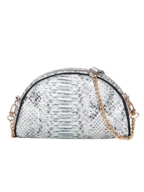 white, black leatherette clutch - 10016851 - Very Small Image - 1