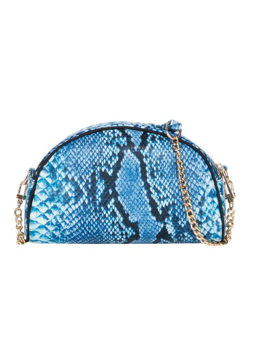 blue, black leatherette clutch - 10016852 - Very Small Image - 1