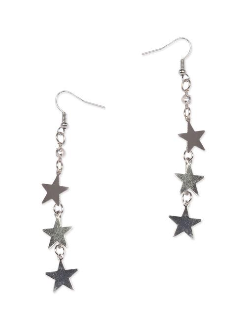 silver metal alloy drop earring - 10020372 - Very Small Image - 1