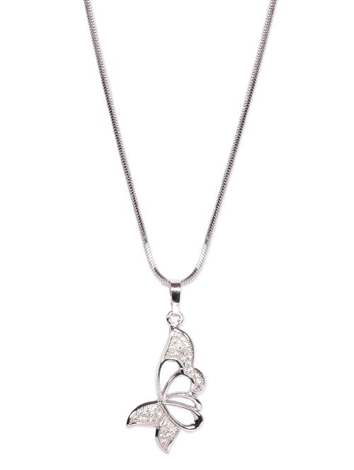 silver metal alloy necklace - 10020510 - Very Small Image - 1