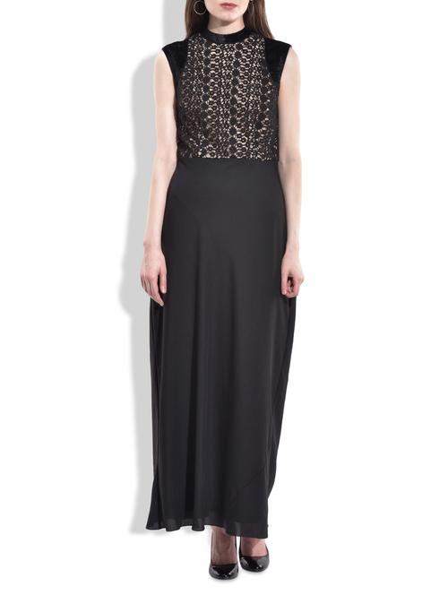black poly cotton dress - 10036762 - Very Small Image - 1