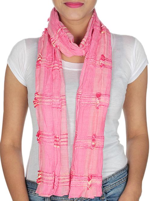 pink viscose scarf - 10038166 - Very Small Image - 1