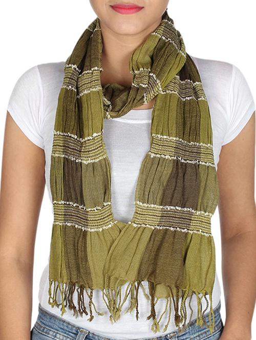 green wool scarf - 10038191 - Very Small Image - 1