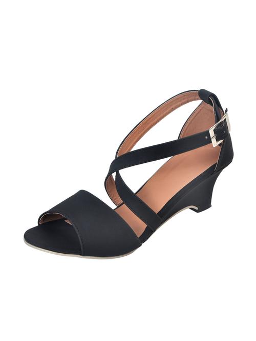 black leatherette heels - 10042251 - Very Small Image - 1