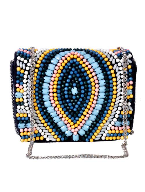 multi colored cotton clutch - 10042271 - Very Small Image - 1