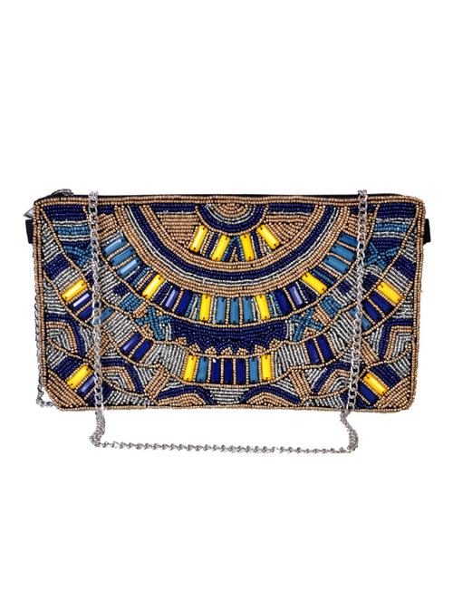 multi colored leatherette clutch - 10042273 - Very Small Image - 1