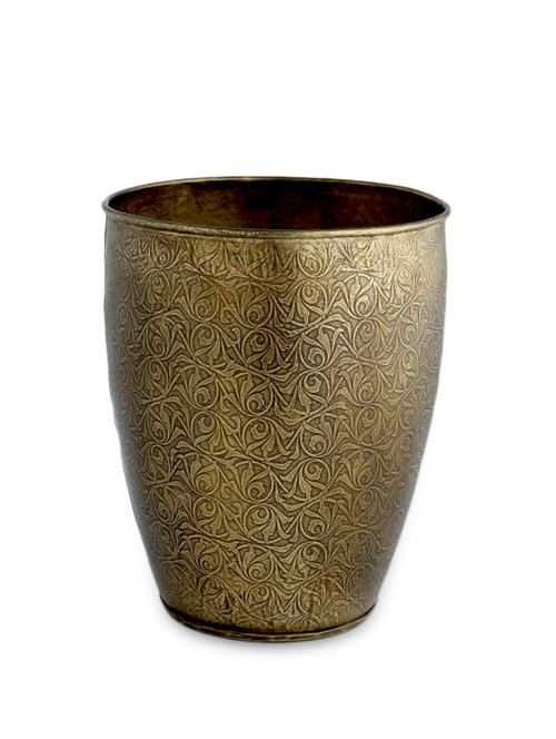 antique iron planter with etching - 10045967 - Very Small Image - 1