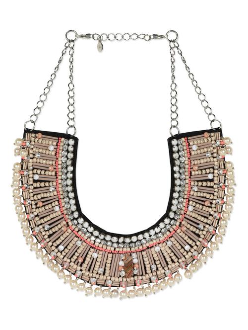 pearl, beads & crystal neckpiece - 1004648 - Very Small Image - 1