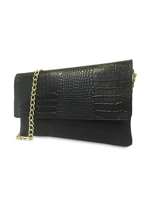 black croc print leather sling bag - 10048711 - Very Small Image - 1