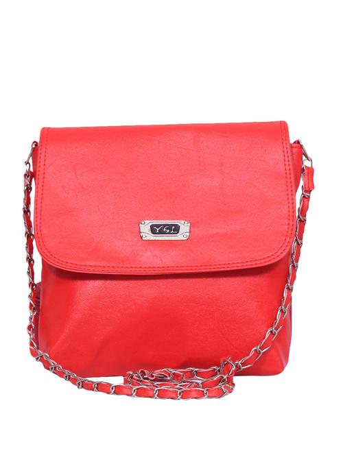 red leatherette sling bag - 10049975 - Very Small Image - 1