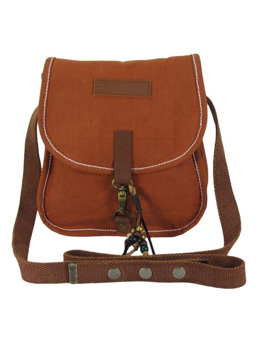 orange canvas sling bag - 10050748 - Very Small Image - 1