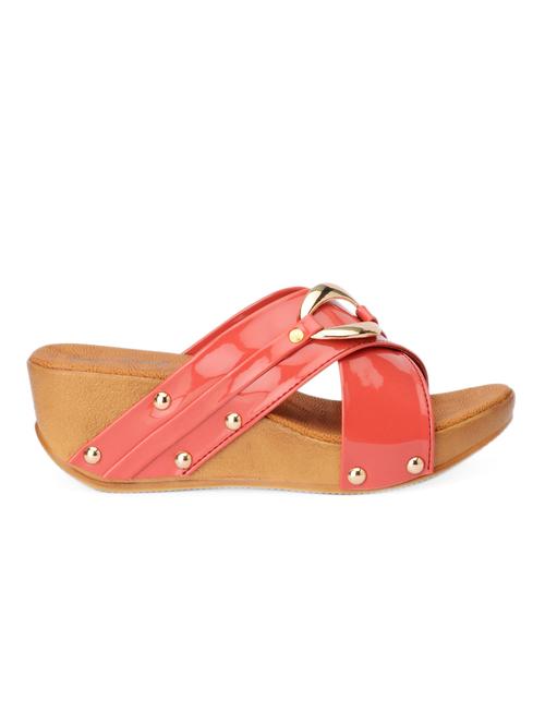 coral cross strap platform mules - 1005739 - Very Small Image - 1