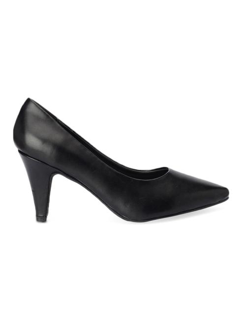 classic black leatherette pumps - 1005748 - Very Small Image - 1