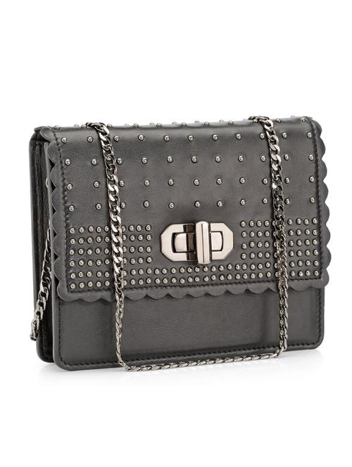 black leather clutch - 10064901 - Very Small Image - 1