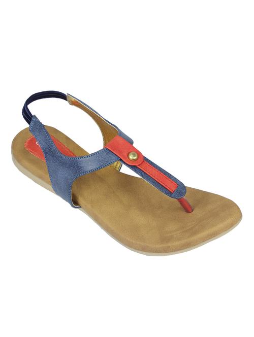 blue leatherette sandal - 10068204 - Very Small Image - 1
