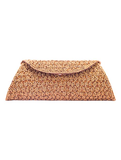 golden polyester clutch - 1007108 - Very Small Image - 1