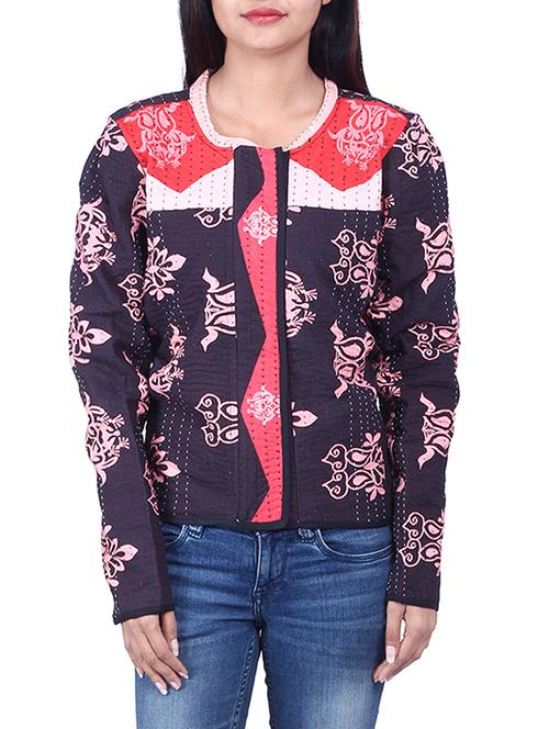 black cotton jacket - 10077350 - Very Small Image - 1