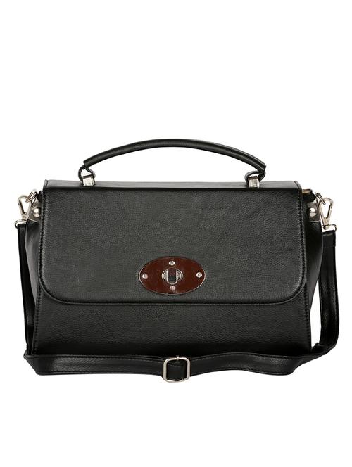 black leatherette handbag - 10078393 - Very Small Image - 1
