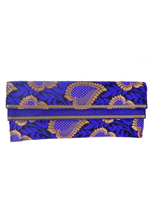 purple brocade clutch - 10079544 - Very Small Image - 1
