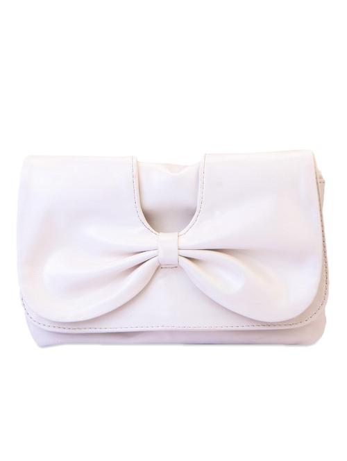 white bow leatherette wallet - 1008024 - Very Small Image - 1