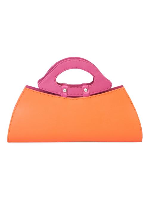 Orange & Pink Crescent Clutch - 1008061 - Very Small Image - 1