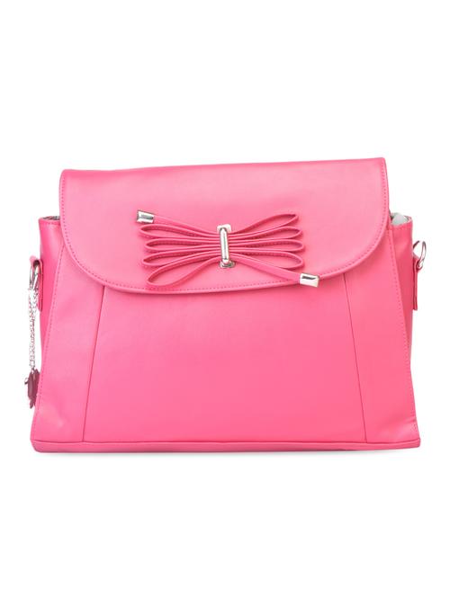 pink leatherette handbag - 1008121 - Very Small Image - 1