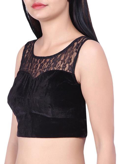 black velvet blouse - 10082247 - Very Small Image - 1