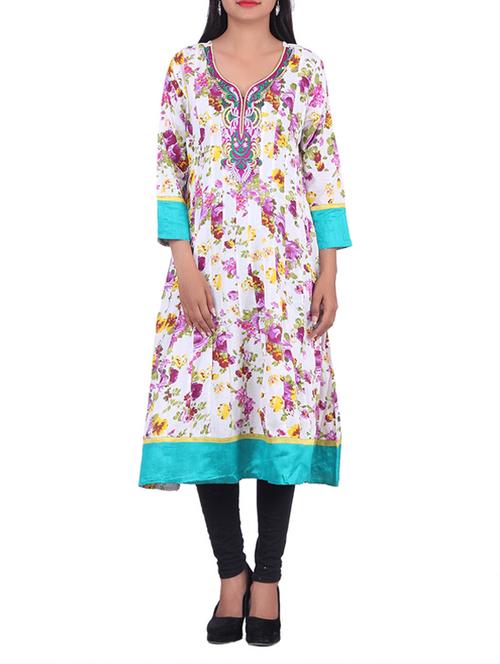 multi color cotton kurta - 10082374 - Very Small Image - 1