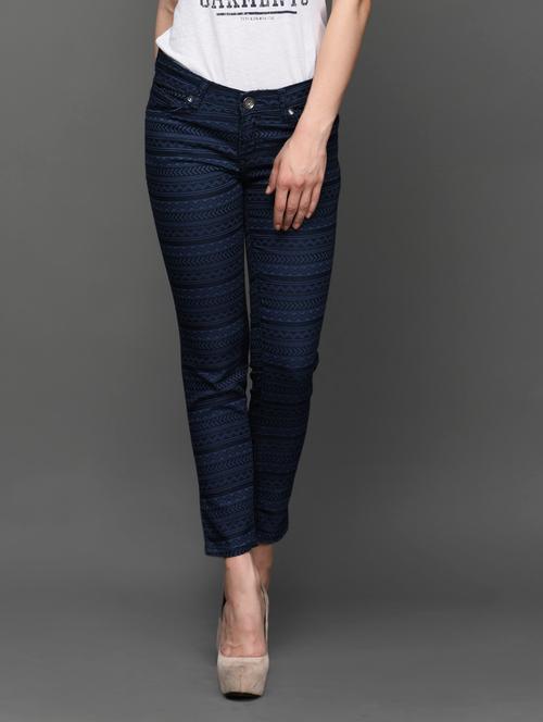 printed stretchable jeans - 1008530 - Very Small Image - 1