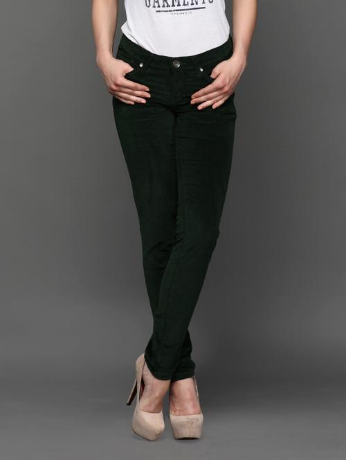 plain corduroy stretchable slim fit jeans - 1008537 - Very Small Image - 1