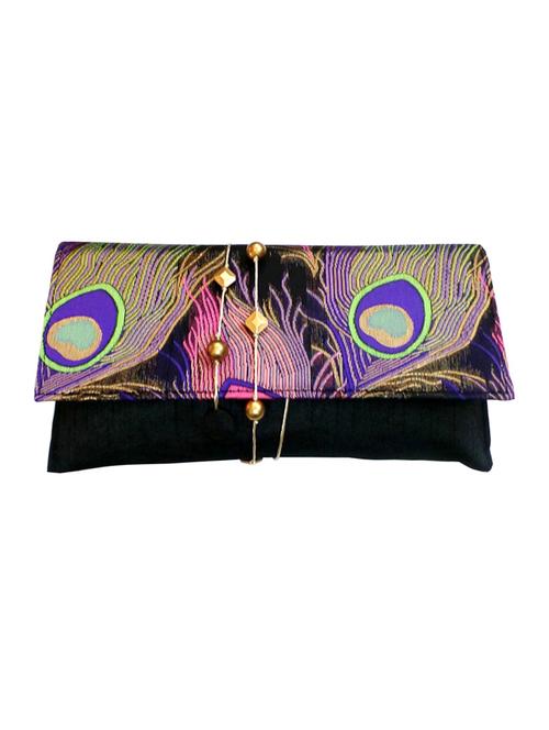 black silk clutch - 10087075 - Very Small Image - 1