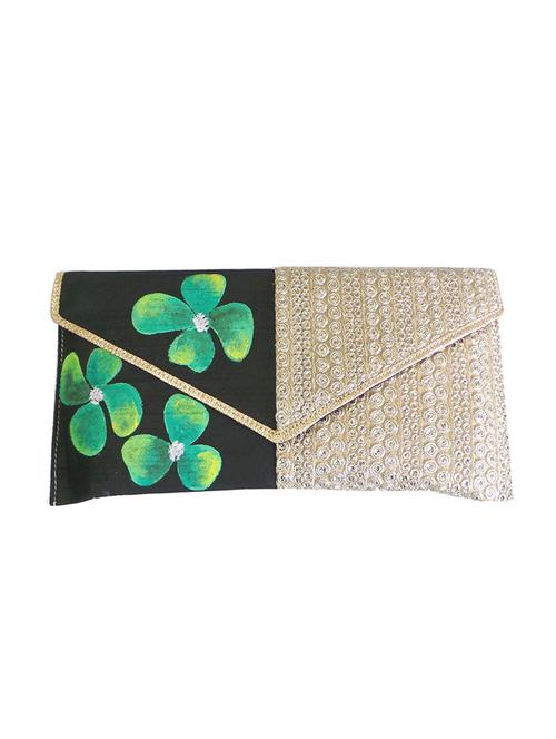 multicolour silk clutch - 10087088 - Very Small Image - 1
