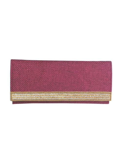 pink jute clutch - 10087112 - Very Small Image - 1