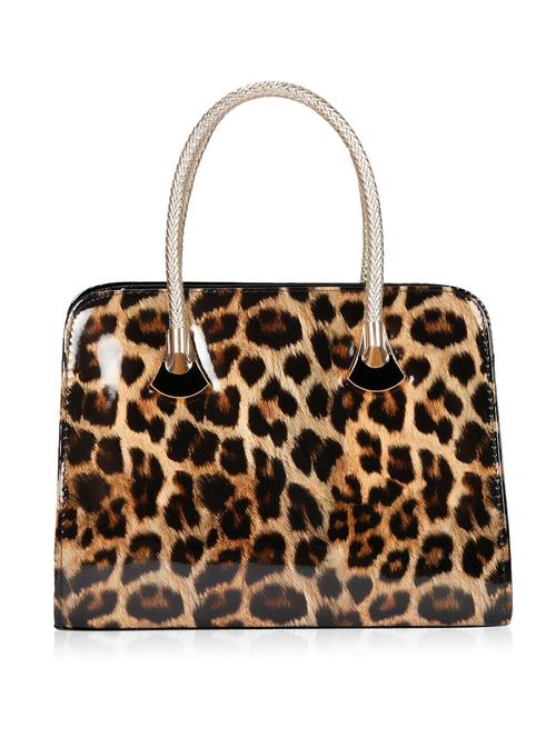 multi artificial leather animal printed handbag - 10097001 - Very Small Image - 1