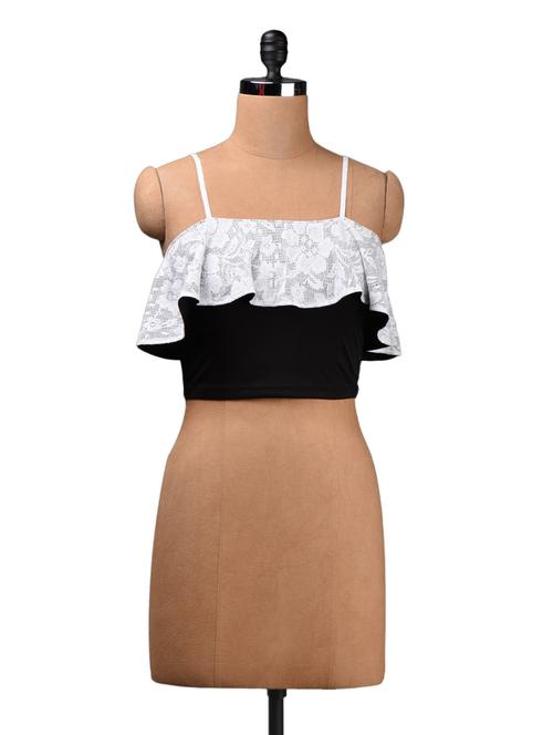 Lace frill Camisole Crop top - 1010628 - Very Small Image - 1