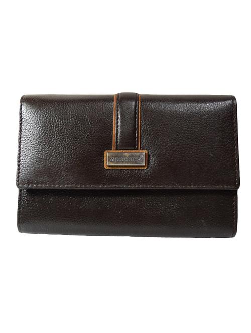 brown leather clutch - 10110130 - Very Small Image - 1