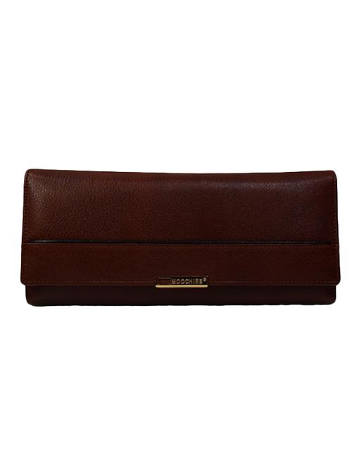 tan leather clutch - 10110148 - Very Small Image - 1