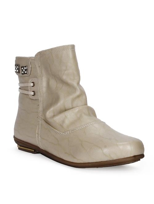 beige leatherette boots - 10110992 - Very Small Image - 1