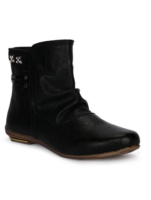 black leatherette boots - 10110993 - Very Small Image - 1