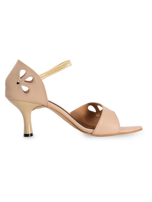 beige leatherette sandals - 1011187 - Very Small Image - 1