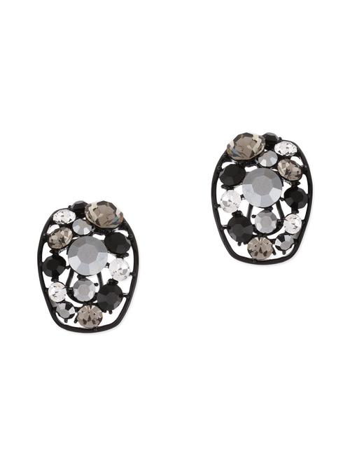 black metal alloy earring - 10116923 - Very Small Image - 1