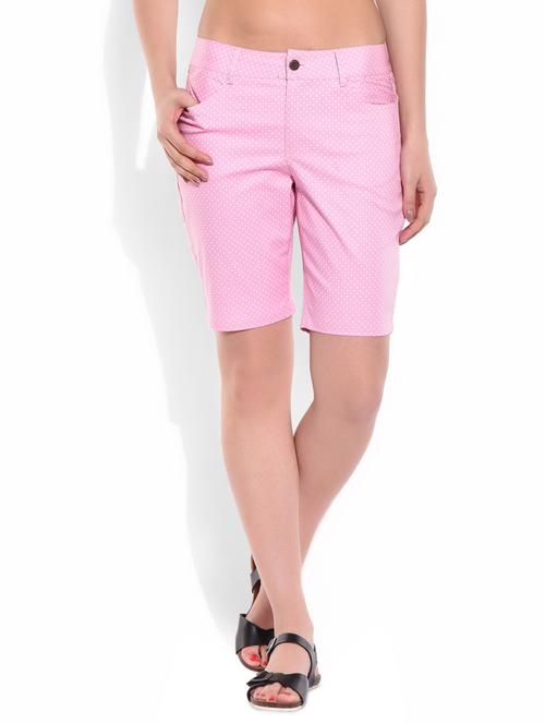 pink cotton shorts - 10123244 - Very Small Image - 1